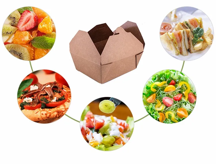 Widely Used Recycled Foldable Paper Food Platter Box