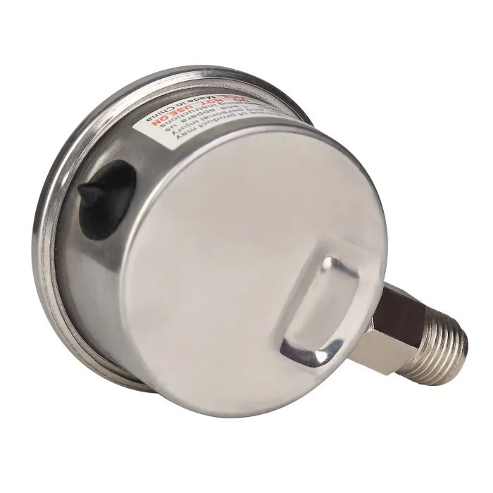 High Quality 60mm Stainless Steel Shell Brass Connection Oil Filled