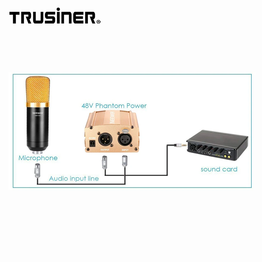High Quality 48v Phantom Microphone Mic Preamp With Power Buy Phantom