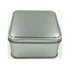 New Arrival Silver square tea tin box candy storage box