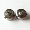 Custom wholesale stainless steel shiny small metal pipe cap for glass bottle