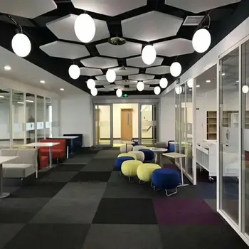 White Color Fibergl Suspended Ceiling Acoustic Panel Sky Suspended Ceiling Acoustic Panel