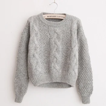 women's crew neck pullover sweater