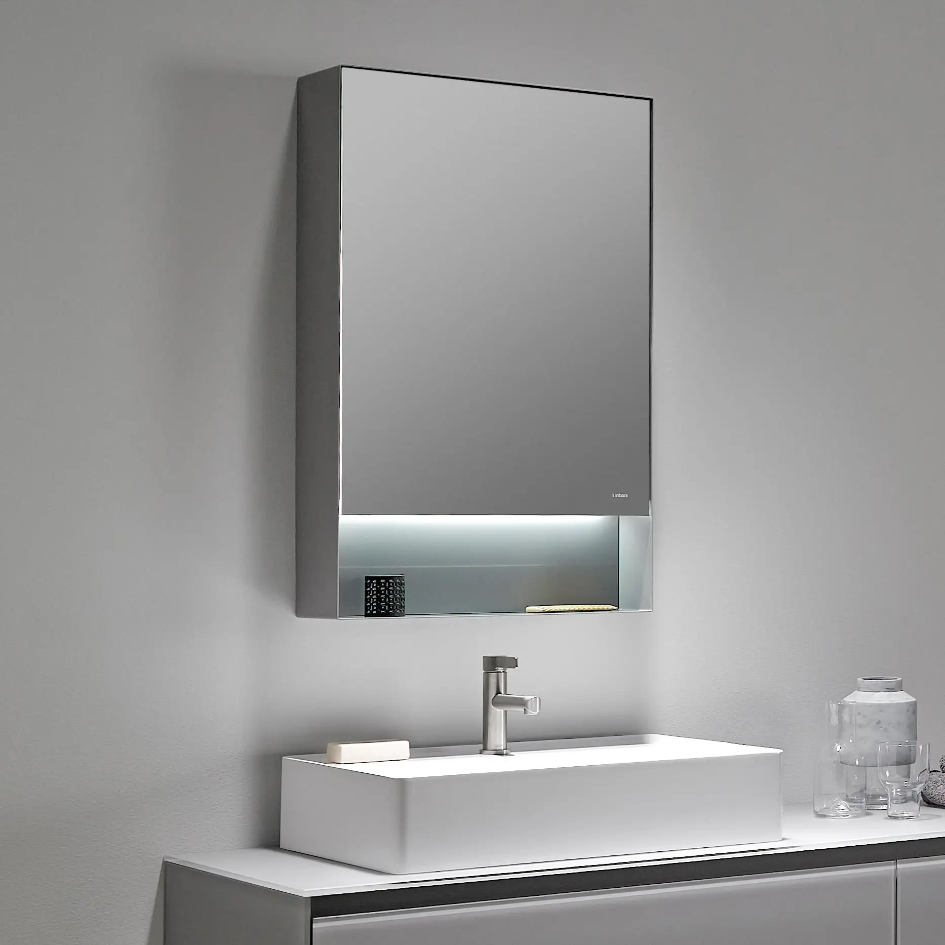 Indirectly hidden recessed mirror cove led lighting houding wall washer aluminum profile