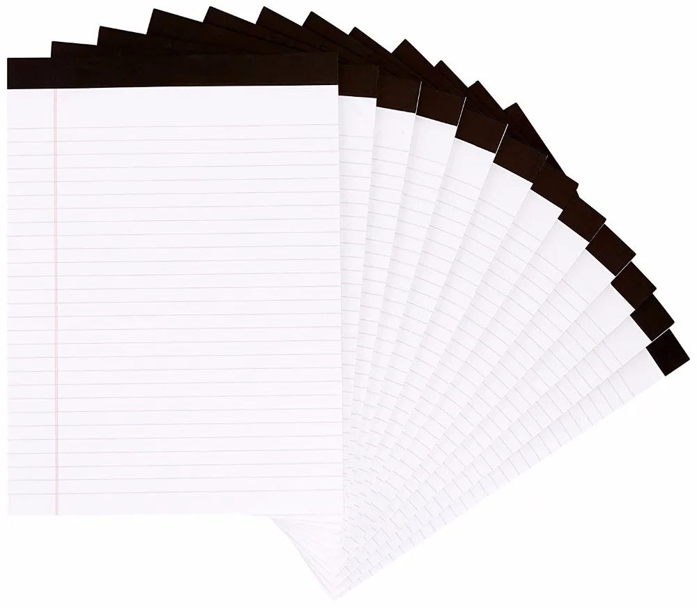 8.5 X 11.75 Inches 50 Sheets Custom Writing Notebook Paper Notepad Legal Pad Buy Notebook