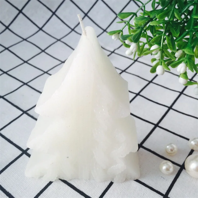 Pure White High Quality Christmas Home Decoration Art Craft Tree Candles
