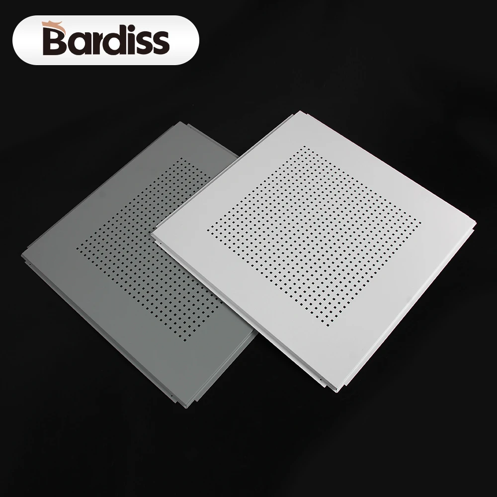 Aluminium Ceilings Perforated Lay In Ceiling Panel 595x595 Aluminum