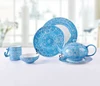 A grade ceramic customized dinnerware sets blue