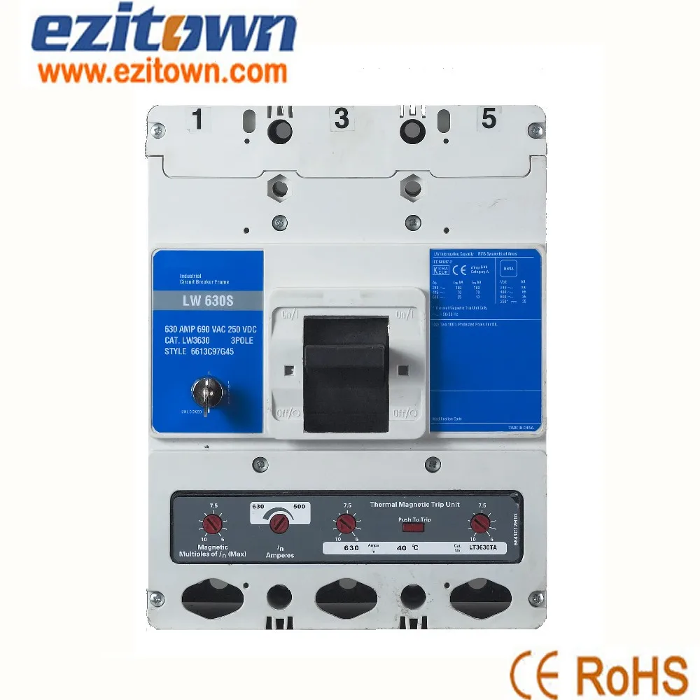 Ezitown G Serie 4 Pole Mccb Hot Sale 100a 250a 400a 690v Ac High Breaking Capacity Electric