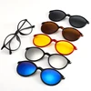 DLC2223 Magnetic Polarized and Night Vision Clip on Round Sunglasses Optical Eyewear Frame