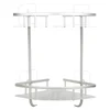 American hot sale dual tier aluminum bathroom corner rack