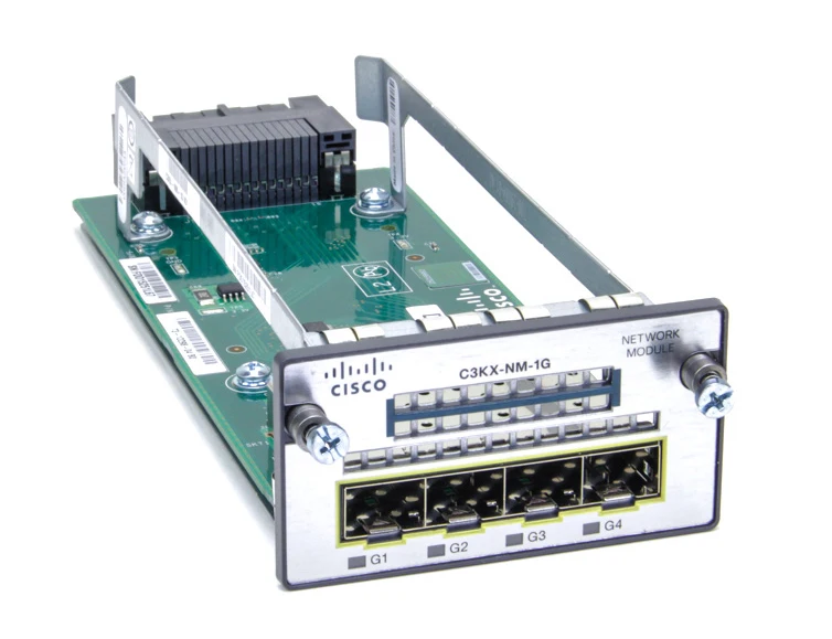 Модуль расширения cisco. Cisco c3kx-NM-1g. Модуль Cisco c3kx-NM-1g 4 порта 1000base-x (SFP), для коммутаторов Cisco 3750x.. C3kx-NM-1g. Cisco c3850-NM-8-10g.