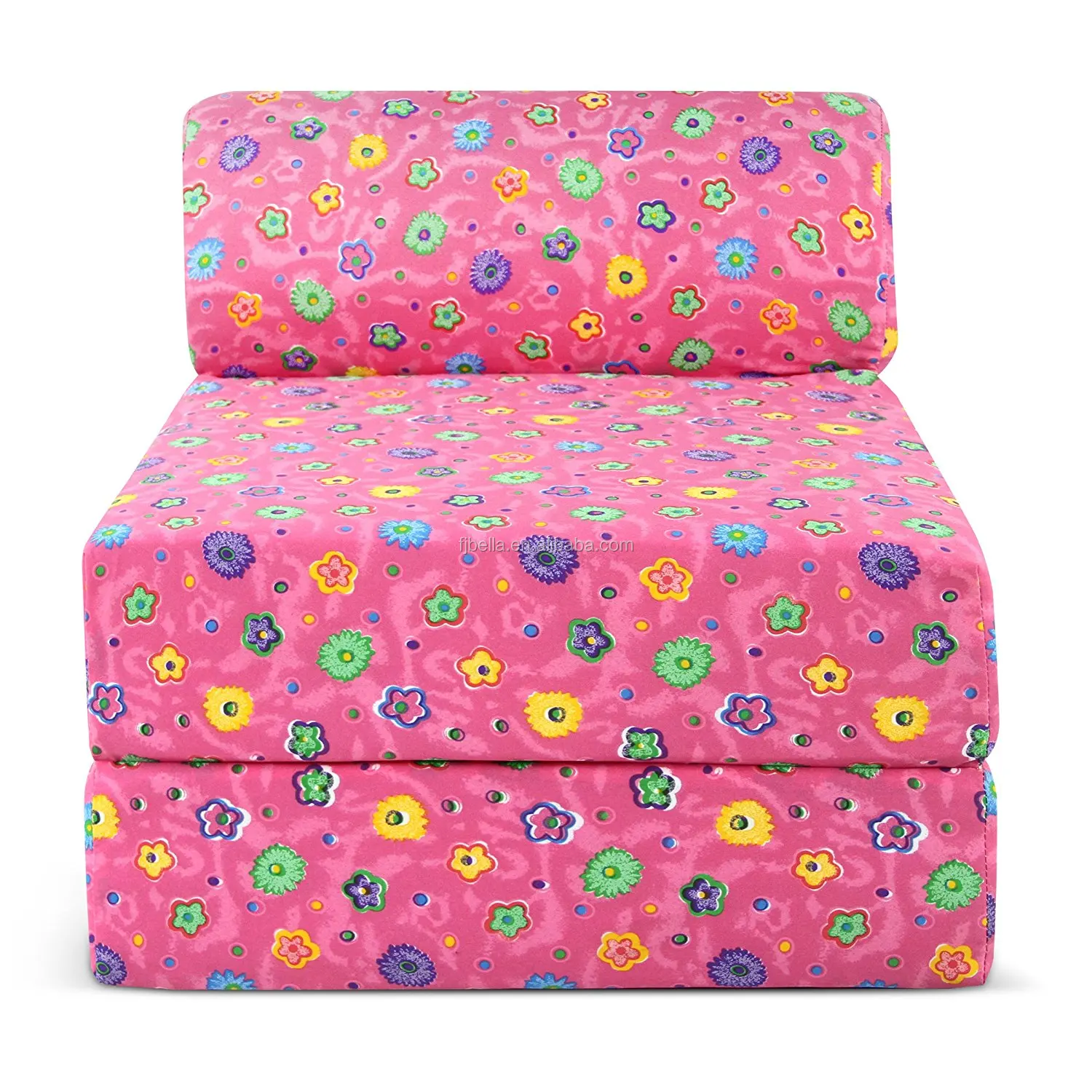 4 Inch Folding Mattress And Sofa With Removable Indoor Outdoor Studio Chair Sleepe Fabric Cover Pink Flower Buy Folding Mattress For Sofa Chairs Seats Folding Mattress For Studio Chair Sleeper Portable