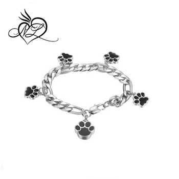 Stainless Steel Pet Dog Paw Charm Bracelets Print Bracelet Elastic Programmable Product On Alibaba Stainless Steel Pet Dog Paw Charm Bracelets Print Bracelet Elastic Programmable Product On Alibaba
