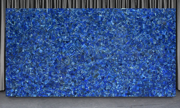 best price natural blue marble polished lapis lazuli slab