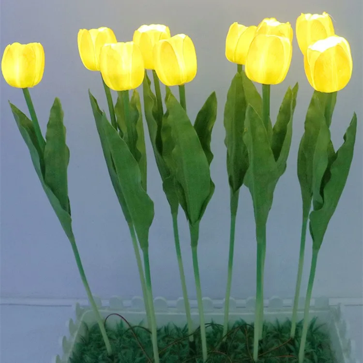 Led Tulip Shape Type Outdoor/indoor Garden Plaza Muticolor Decorative