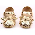 2015 New Baby Shoes 3 Colors Rhombus Lattice Pattern Soft Bottom Baby Girl Shoes PU First