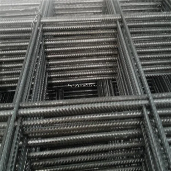 Black Nongalvanized Ribbed Reinforcing Concrete Welded Wire Mesh Sl62