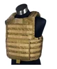 Airsoft tactical vest with ballistic bullet proof plate