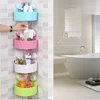 creative kitchen&bathroom plastic storage shelf corner wall-mounted storage rack sucker rack