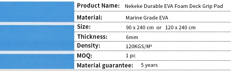 6 MM thick Blue Marine Boat EVA Foam Flooring Teak Deck Pad Sheet