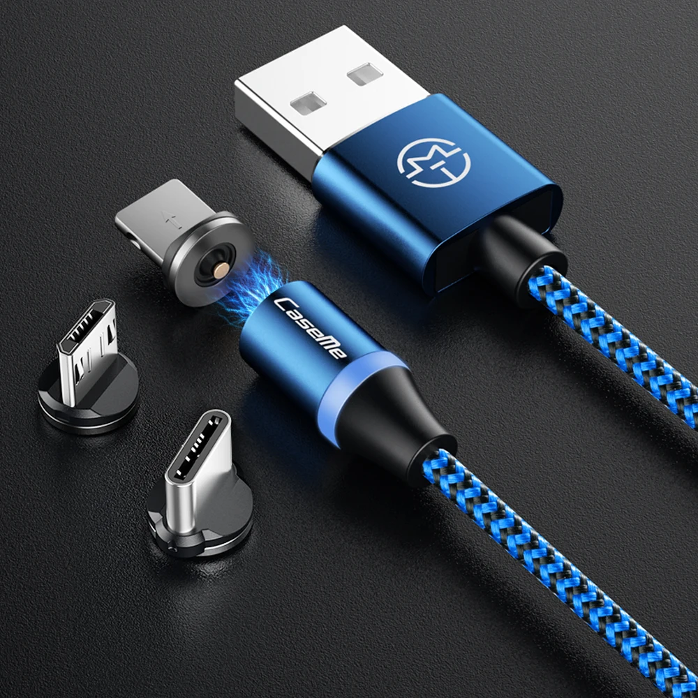 CASEME 1M Custom Logo Magnetic Android Type C Micro USB Charging Cable For iPhone Charger Cable Wire - ANKUX.COM