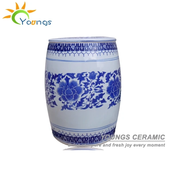 Novel Chinese Blue White Ceramic Storage Jar And Also Porcelain Garden Stool Function On