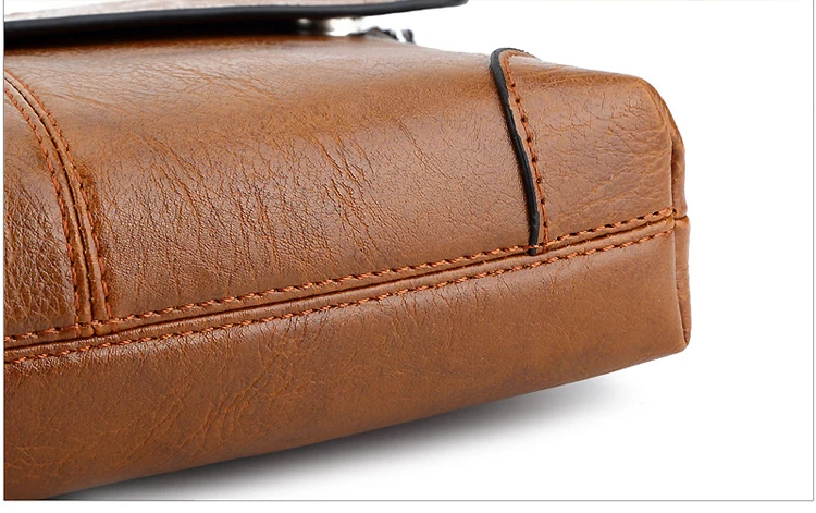 Cathylin Fashion Hot Sale Vintage PU Messenger Bag Sling Bag Mens Shoulder Bag