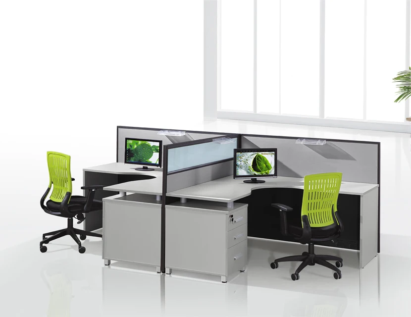 Workstation Furniture Open Office Cubicle Wooden Screen Partition