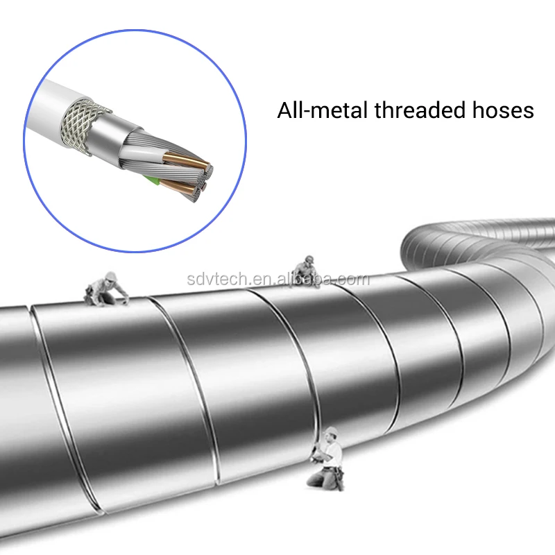 Resistant Stainless Steel Durable Zinc Alloy Micro Usb Cable 1 Meter 2