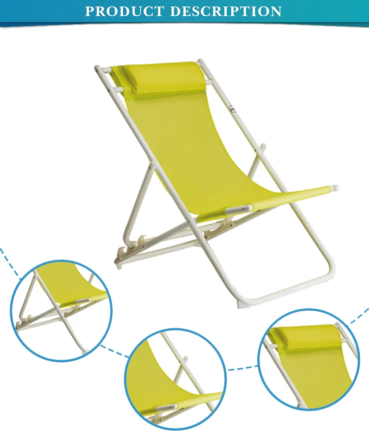 Outdoor Furniture Deck Chair Foldable Aluminium Frame,Outdoor Garden