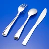 Customized stocked disposable ps plastic spoon and fork for fruit