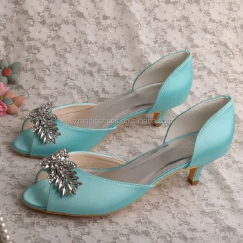 86 New Mint green bridal shoes for Holiday with Family