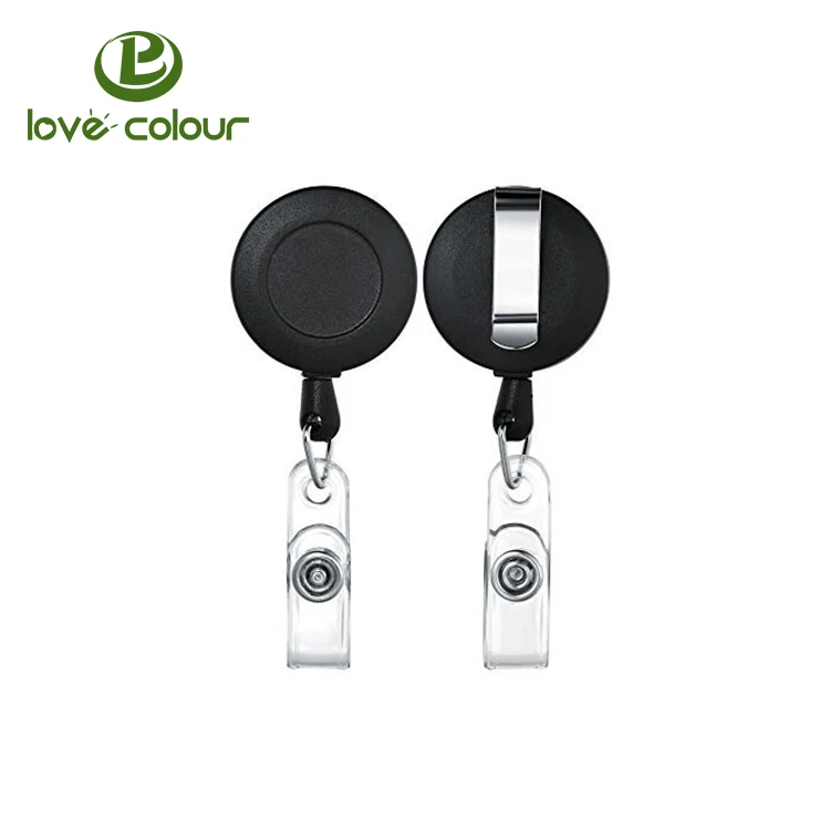 Heavy duty Retractable yoyo pull badge reel with carabiner belt clip