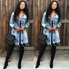 Denim Jacket Women Hole Boyfriend Style Long Sleeve Vintage Jean Jackets Loose Jean Coat XXXL Y11319