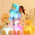 Creative toy Cute teddy bear cute plush toy doll pillow LED glow pillow soft light up
