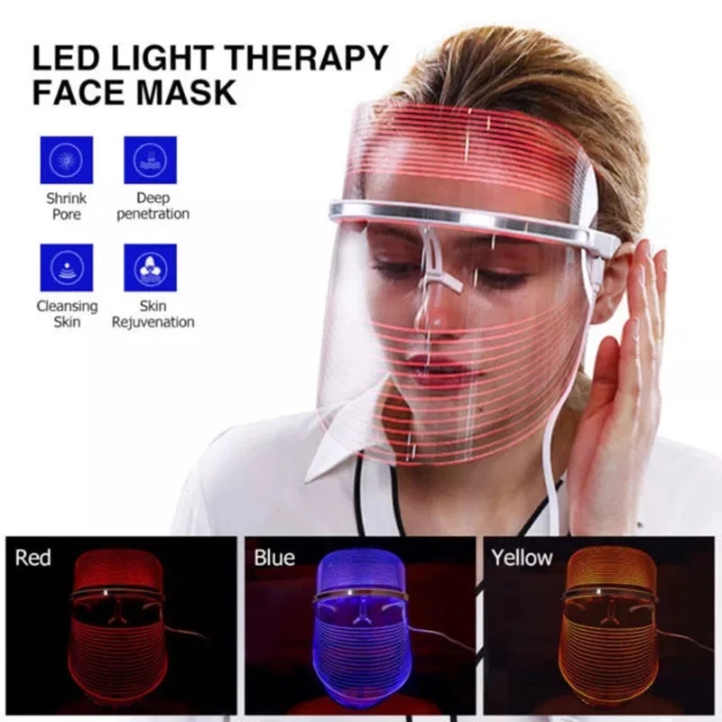 Portable Facial Skin Rejuvenation Led Light Therapy Mask Photon Led