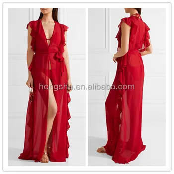 red cover up for dress