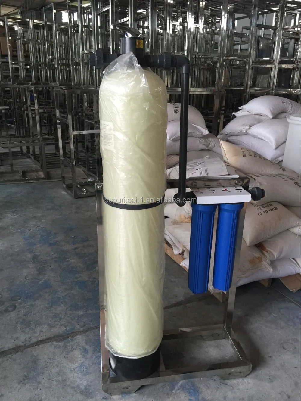 Sand filter & carbon pretreatment for well water / underground water filter system
