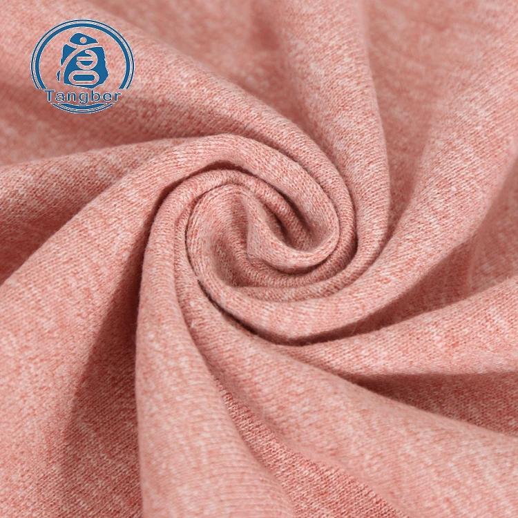 polyester cotton cationic hacci fabric one side french terry fabric for fall/winter