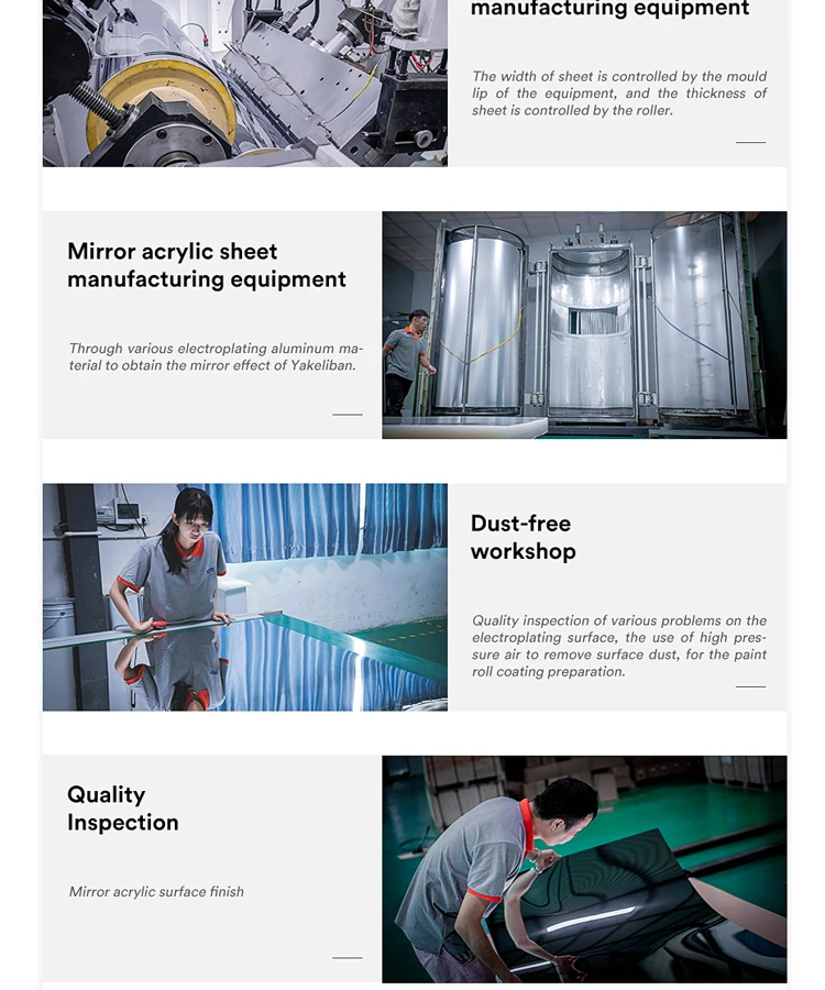 Red Acrylic Perspex PMMA Recyclable Mirror Sheet