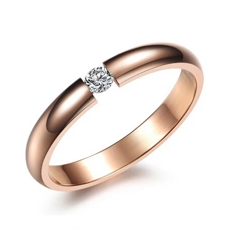 Фото кольца из розового золота