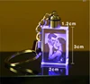 2017 new design glass keychains cheap small wedding return gifts
