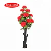 Environmentally friendly real artificial 148cm high silk Peony flower trees for public place decoration