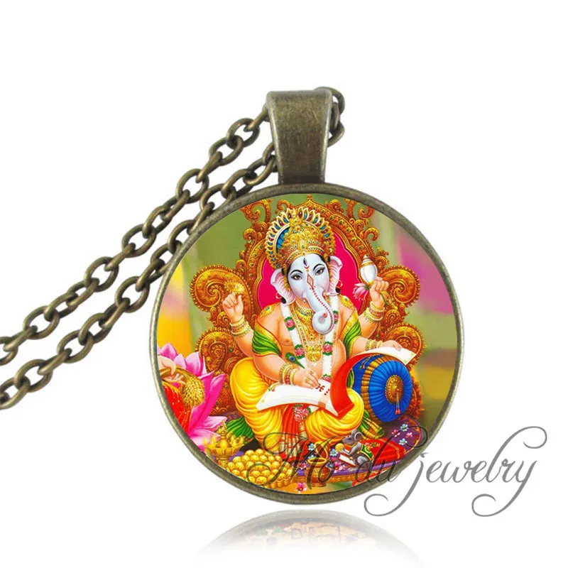 Drop Shipping Ganesha Statue Hindu Ganapati Vinayaka God Necklace ...