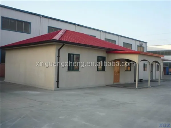 temporary pre engineered light steel structure prefab house