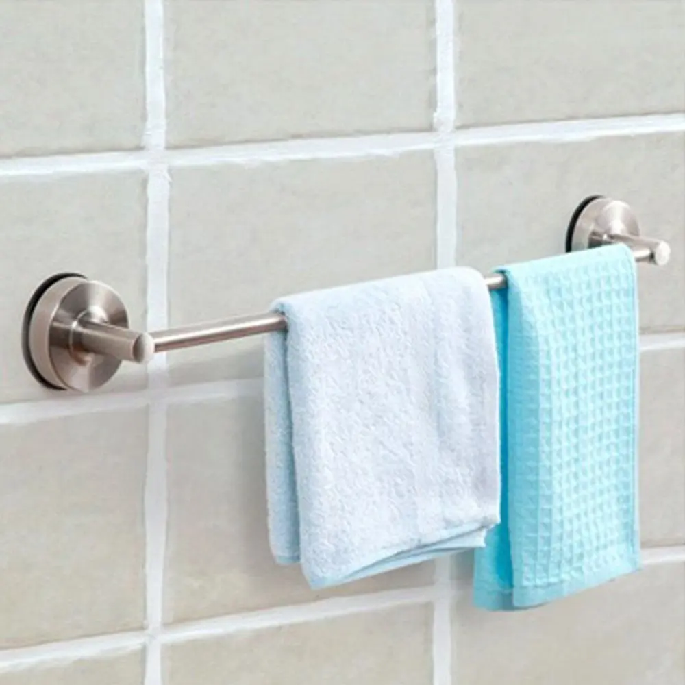 Suction Mount Towel Bar Find Deals On Get Quotations Suction Cup Single Towel Bar Sus 304 Stainless Steel No Drill Wall Mount
