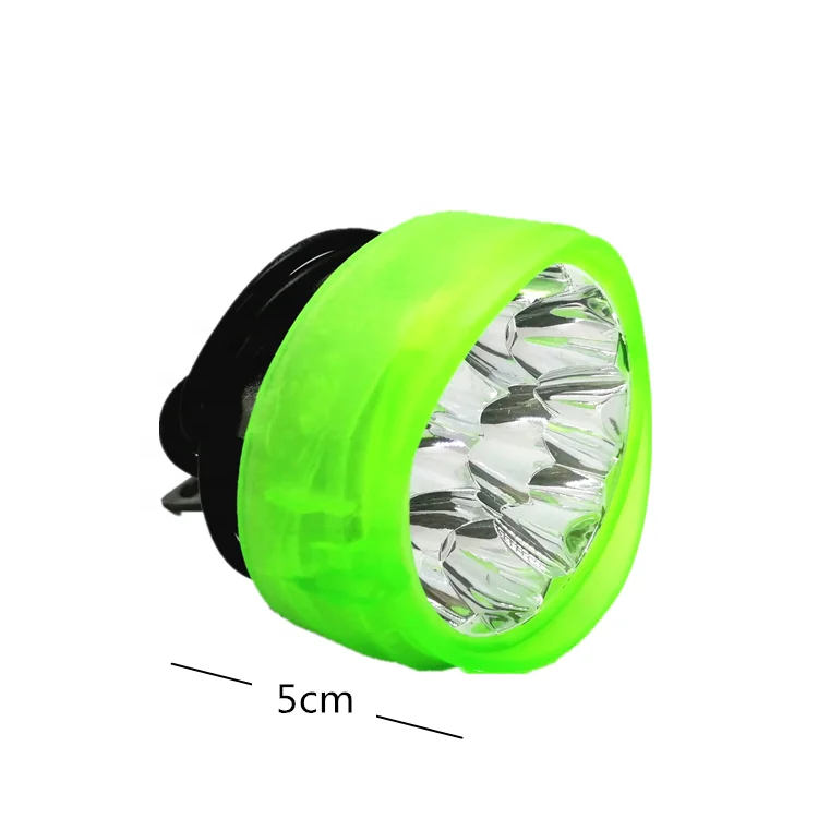9 led motorcycle mirror light plastic 12V led motorcycle headlight with flash ring for motorcycle