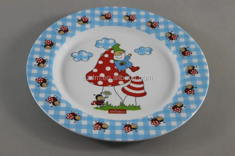 kid's Melamine Serving Plate ,Custom Print