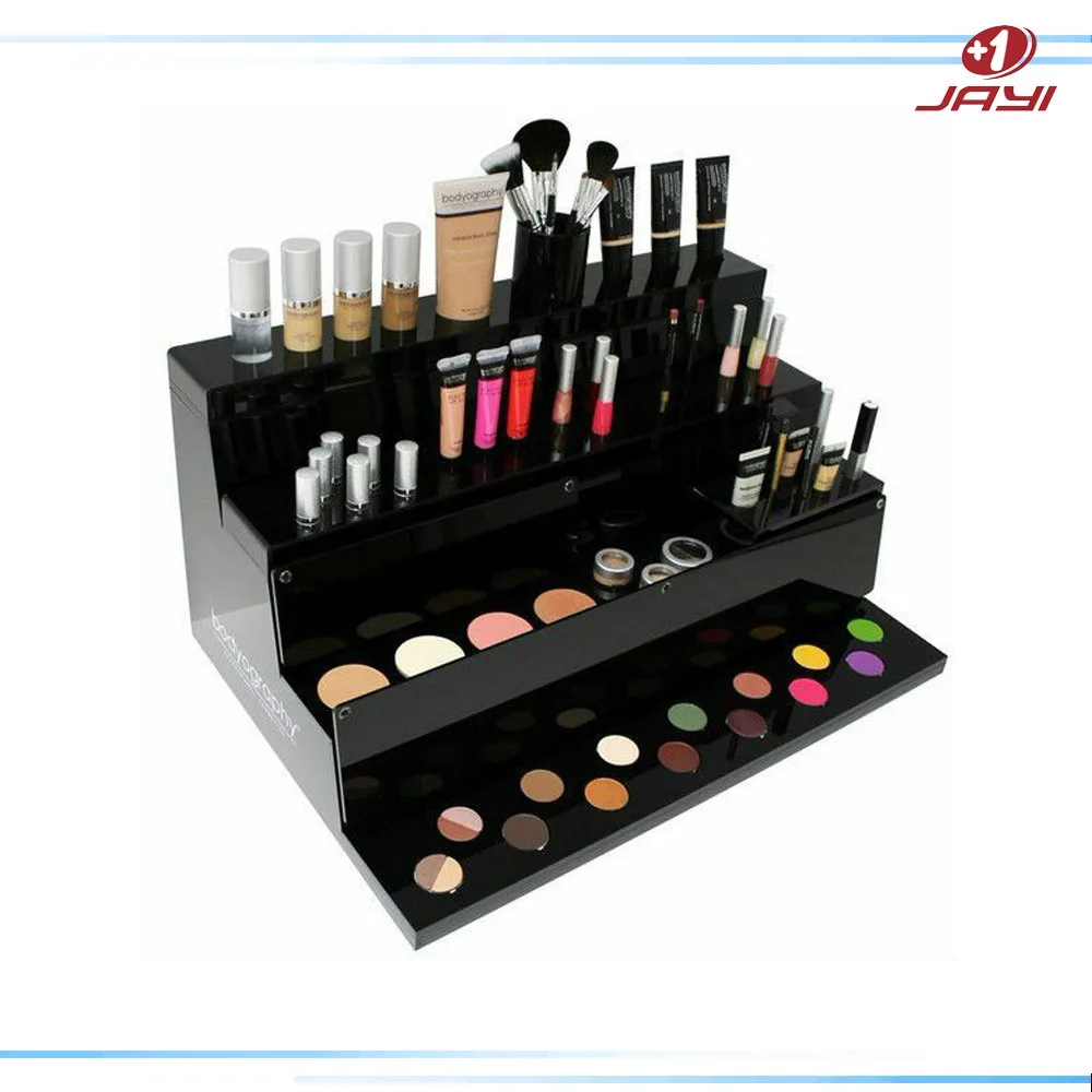 Custom Made Pop Acrylic Makeup Counter Display / Makeup Display Stand